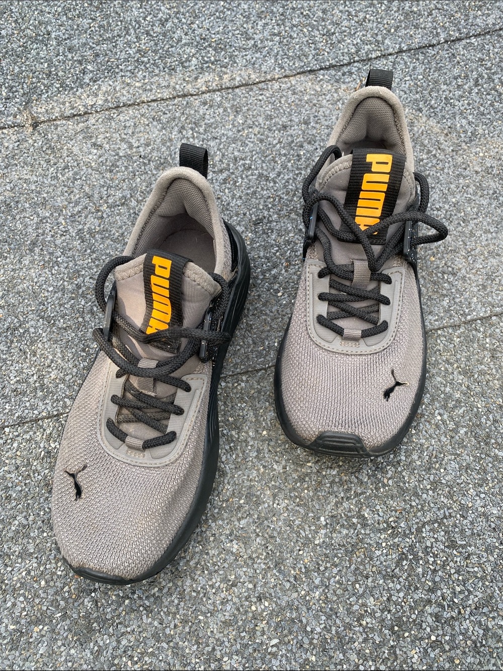 Puma Pacer 23 Confetti Sneakers Boys Junior Sz 4 US Cool Gray Mesh Base
